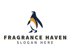 Penguin Bird Animal logo design