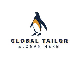 Penguin Bird Animal logo design