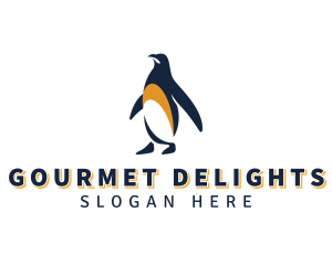 Penguin Bird Animal logo design