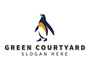 Penguin Bird Animal logo design