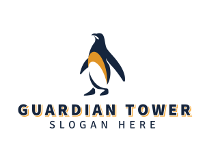 Penguin Bird Animal logo design