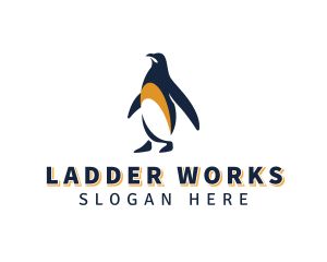 Penguin Bird Animal logo design