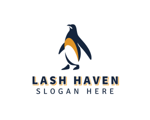 Penguin Bird Animal logo design