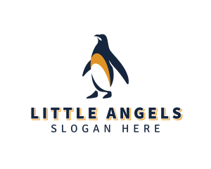 Penguin Bird Animal logo design