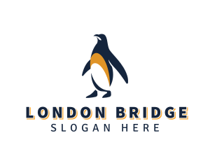 Penguin Bird Animal logo design