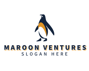 Penguin Bird Animal logo design