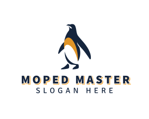 Penguin Bird Animal logo design