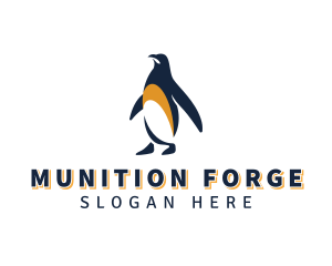 Penguin Bird Animal logo design