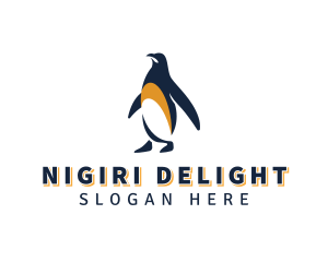 Penguin Bird Animal logo design