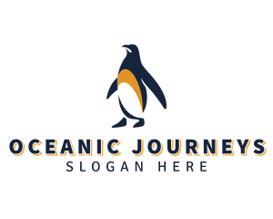 Penguin Bird Animal logo design