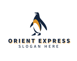 Penguin Bird Animal logo design