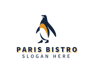 Penguin Bird Animal logo design