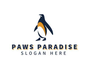 Penguin Bird Animal logo design