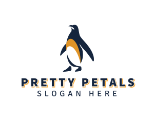 Penguin Bird Animal logo design