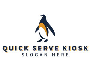 Penguin Bird Animal logo design