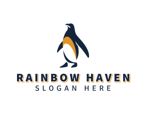 Penguin Bird Animal logo design