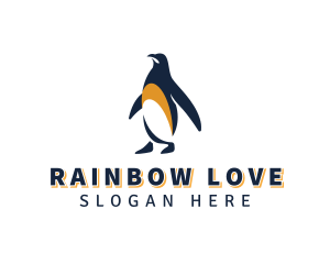 Penguin Bird Animal logo design