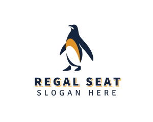 Penguin Bird Animal logo design