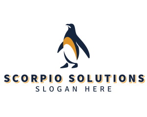 Penguin Bird Animal logo design