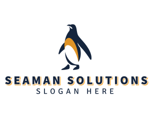 Penguin Bird Animal logo design