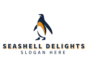 Penguin Bird Animal logo design