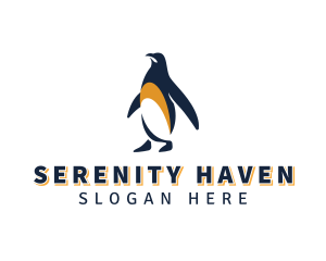 Sanctuary - Penguin Bird Animal logo design