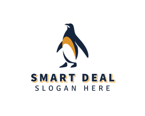 Penguin Bird Animal logo design