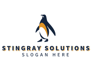 Penguin Bird Animal logo design