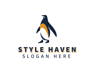 Penguin Bird Animal logo design