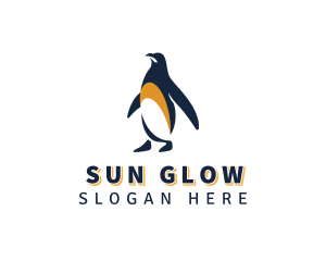 Penguin Bird Animal logo design