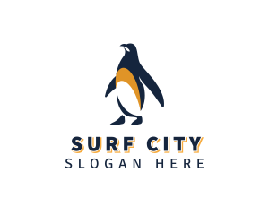 Penguin Bird Animal logo design