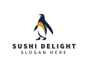 Penguin Bird Animal logo design