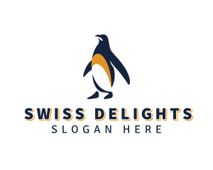 Penguin Bird Animal logo design