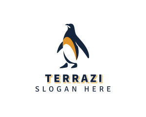 Penguin Bird Animal logo design