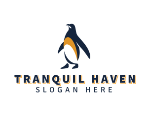 Sanctuary - Penguin Bird Animal logo design