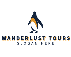 Penguin Bird Animal logo design