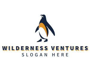 Penguin Bird Animal logo design