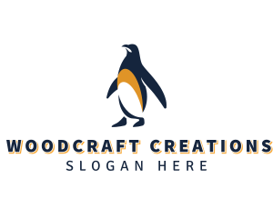 Penguin Bird Animal logo design