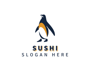 Penguin Bird Animal logo design