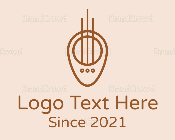 Guitar Strings Pick Logo