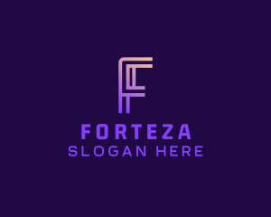 Generic Cyber Firm Letter F logo design