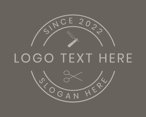 Barber - Minimalist Barber Tools logo design