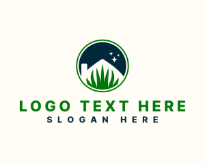 Vegetation - Grass House Landscaping logo design