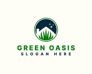 Vegetation - Grass House Landscaping logo design