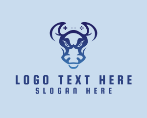 Horns - Bull Controller Gaming logo design