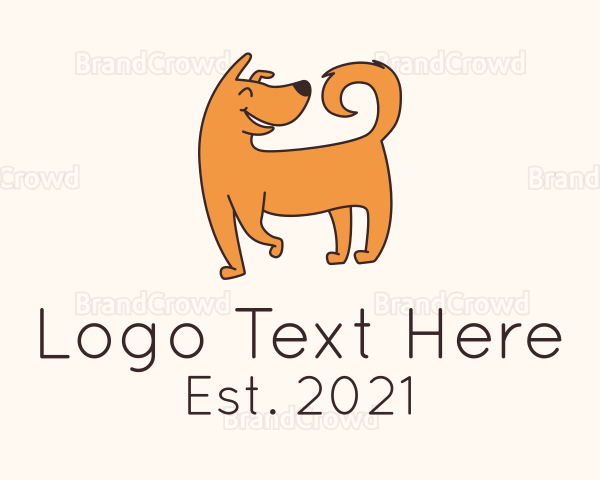 Adorable Happy Dog Logo