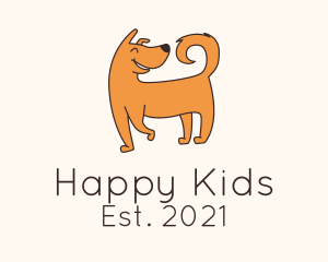 Adorable Happy Dog logo design