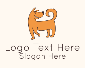 Adorable Happy Dog Logo