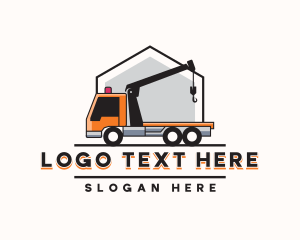 Freight - Tow Truck Transport logo design