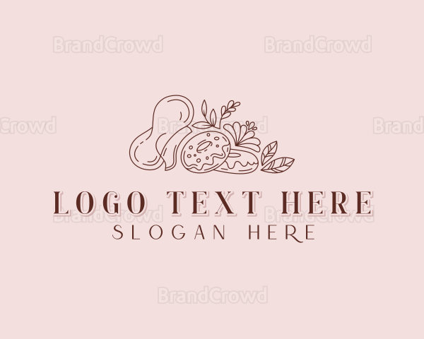 Donut Baking Baker Logo